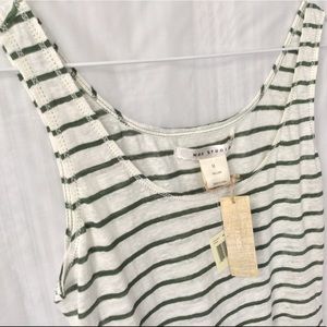 Striped Sleeveless Linen Tank